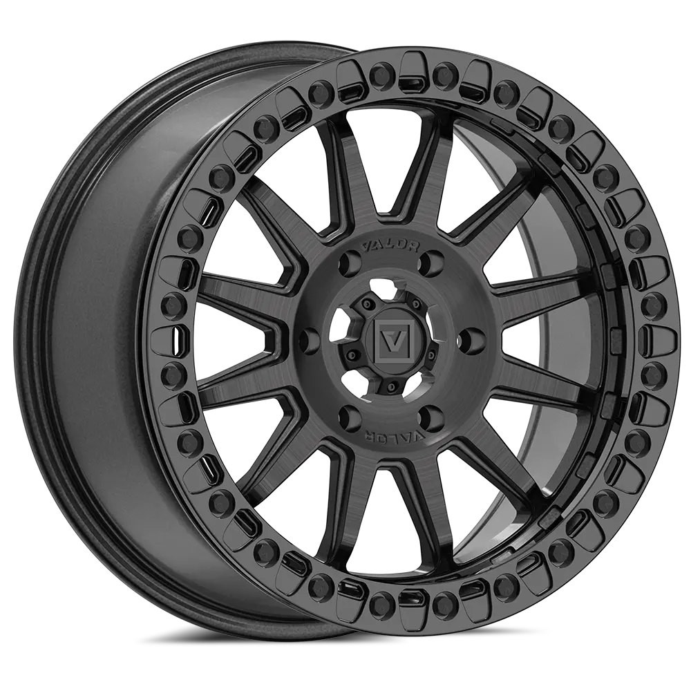 V09 Beadlock 17X8 +40 6X139.7 Brushed Charcoal 1