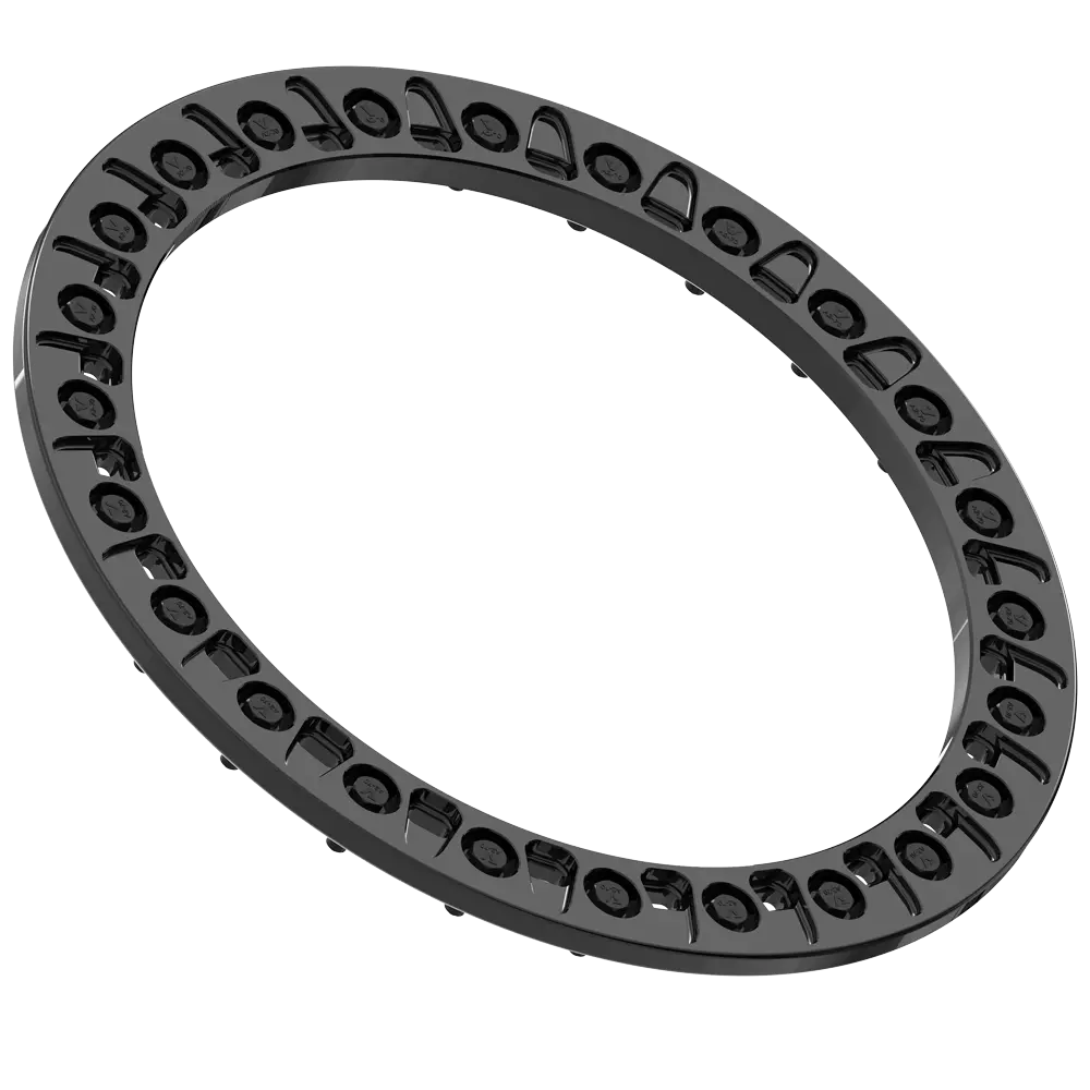 17" Vbr30 Beadlock Ring - Gloss Black 1