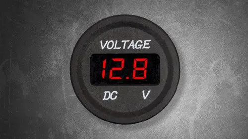 Stv Motorsports Dc 12V-24V Led Panel Digital Voltage Meter 1