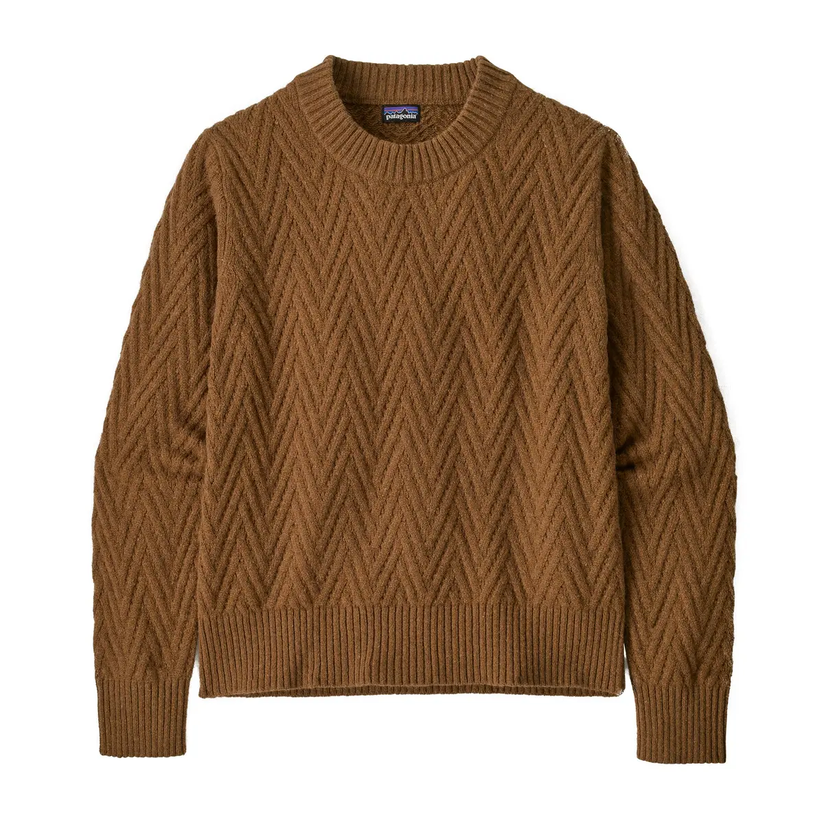 Eco-Friendly Women's Wool-Blend Crewneck Sweater - Image 2