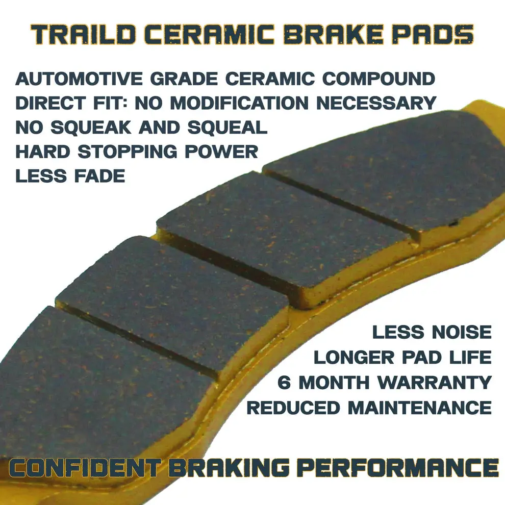 Traild Polaris General 1000/4 1000/Xp 1000 2016-2026 Ceramic Brake Pad Set 2