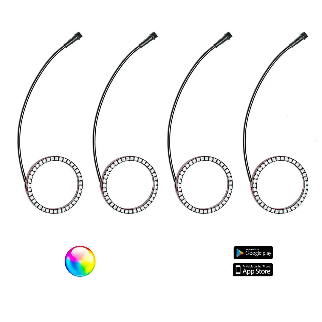 Whips 187 Style Yxz Halos With Control Harness By 5150 Whips 1