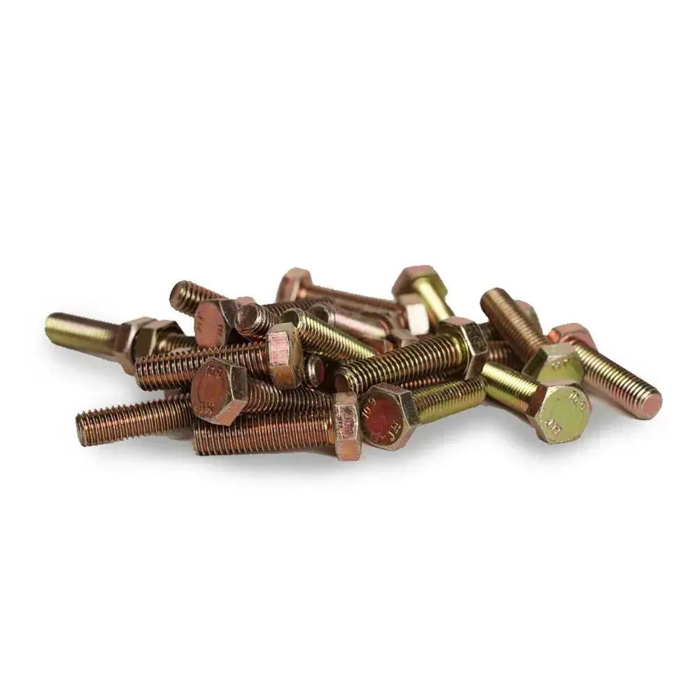 M8x25mm Bolts 24 Pieces - Yellow Zinc 1