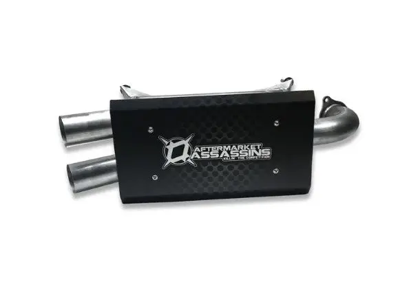 Stainless Slip-On Exhaust For 2016-19 Rzr Xp Turbo By Aftermarket Assassins 1