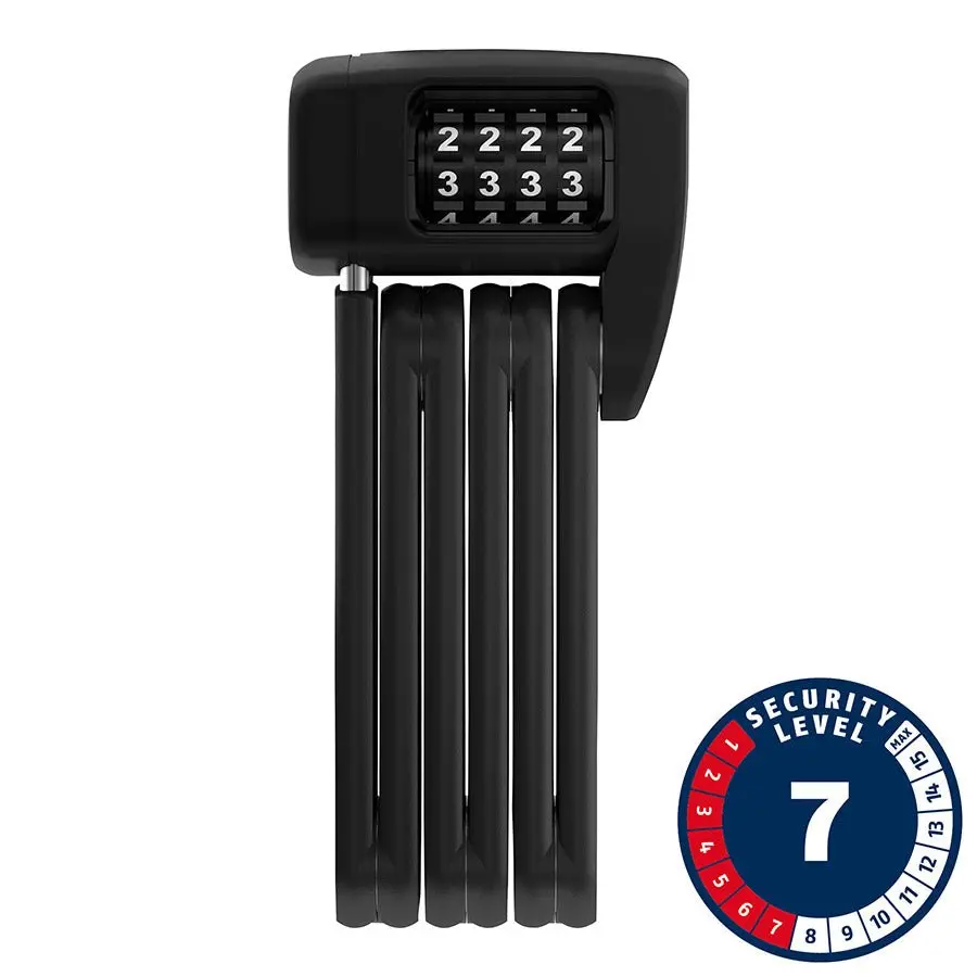 Abus, Bordo Lite Mini 6055C, Folding Lock, Combination, 60Cm, 5Mm, Black, No Bracket 1