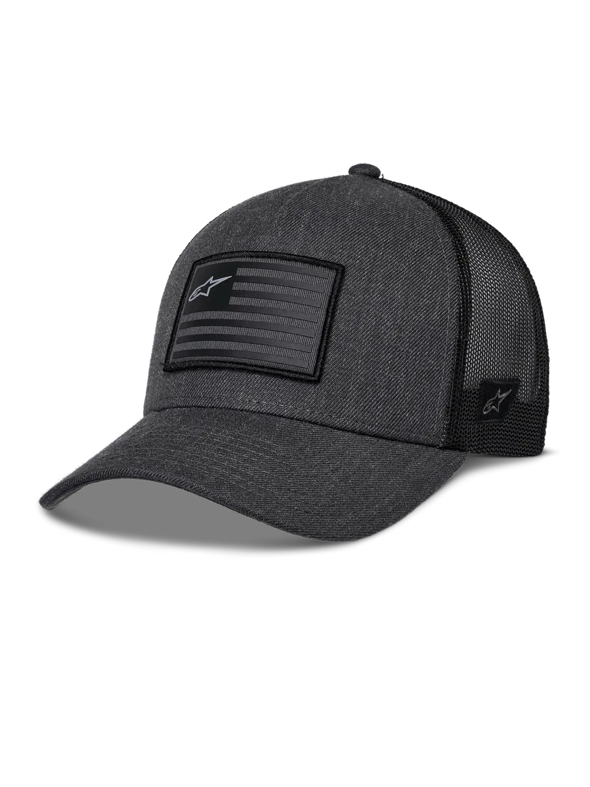 Alpinestars Flag Snapback Hat Charcoal Heather/Black 1