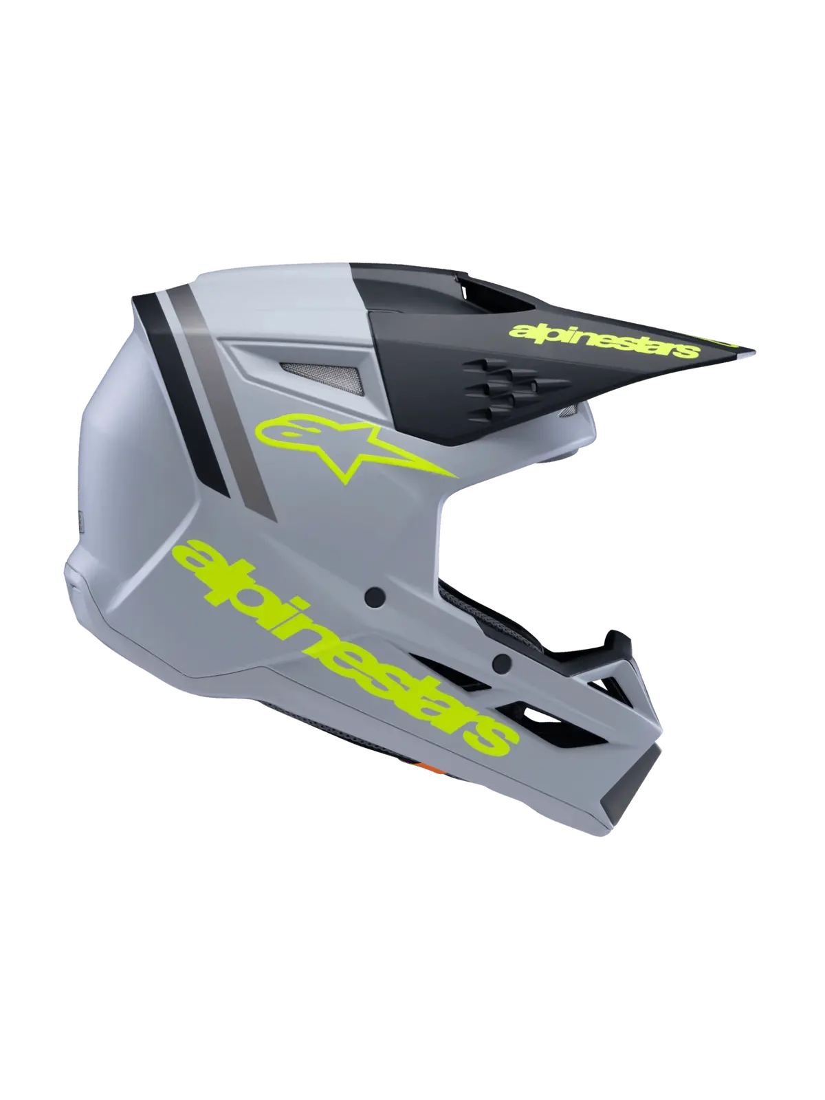 Alpinestars Sm3 Youth Radium Helmet Gry/Blk/Ylw Fluo Matte 1