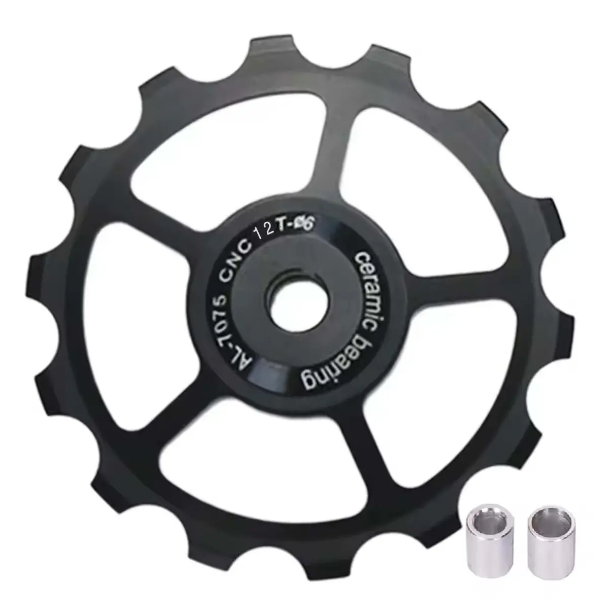 Bixby Bicycles 12 Tooth Single Jockey Wheel, Ceramic Bearing 1