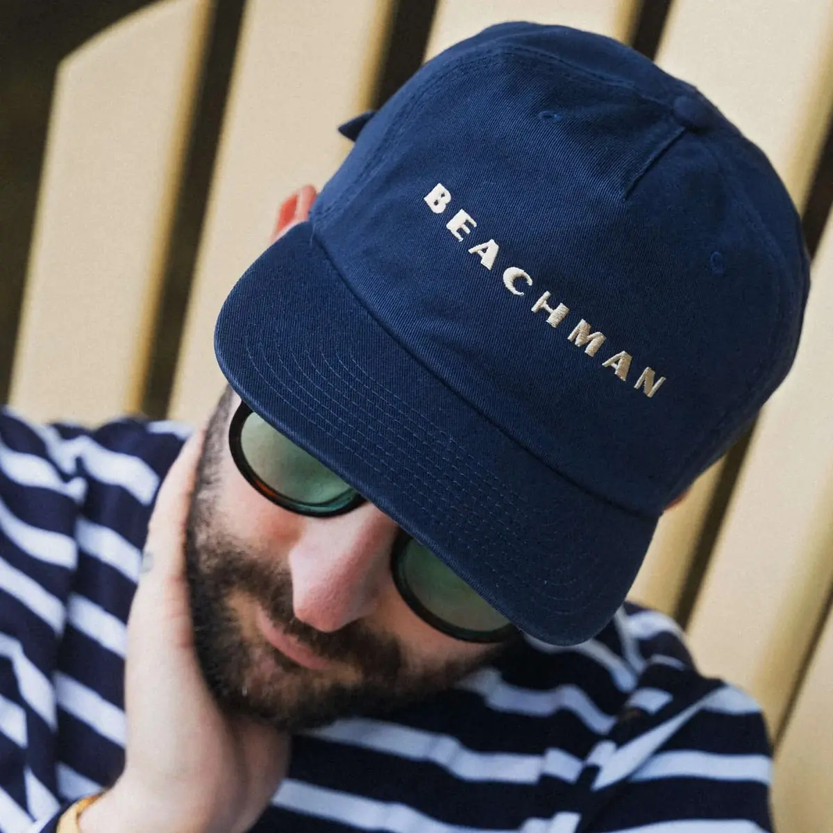 Beachman Navy Beach Cap 1