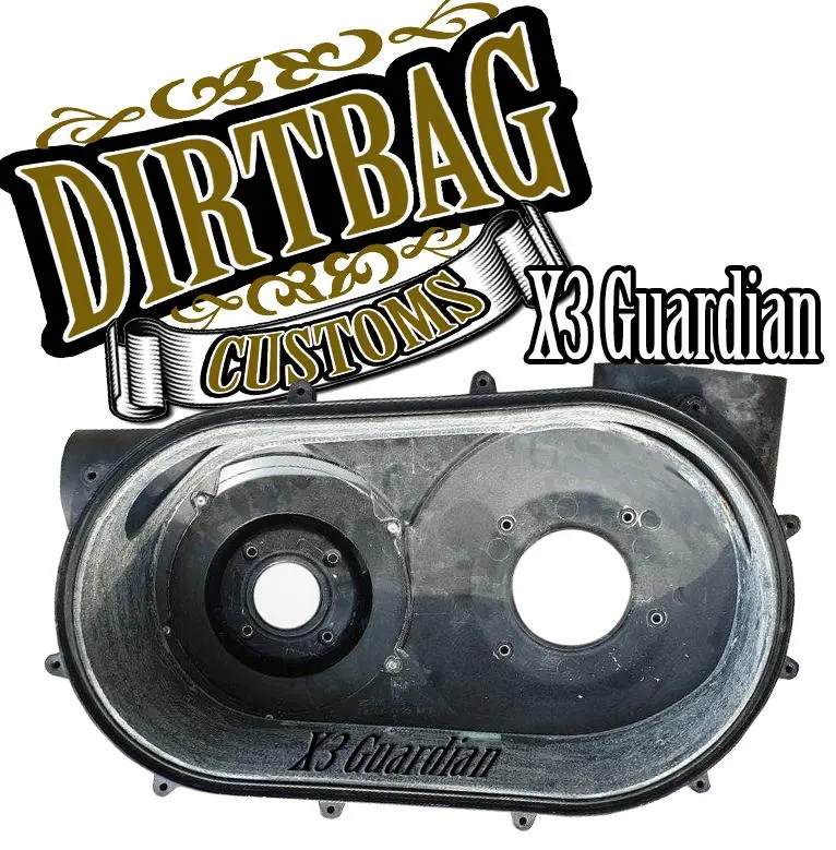 "X3 Guardian" Can-Am Maverick X3 Drive Belt Case Protector One Piece Carbon Fiber By Dirtbag Customs 2