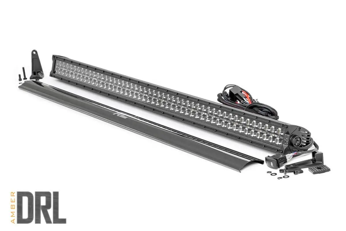 Rough Country 50-Inch Cree Led Light Bar - (Dual Row | Black Series W/ Amber Drl) 1