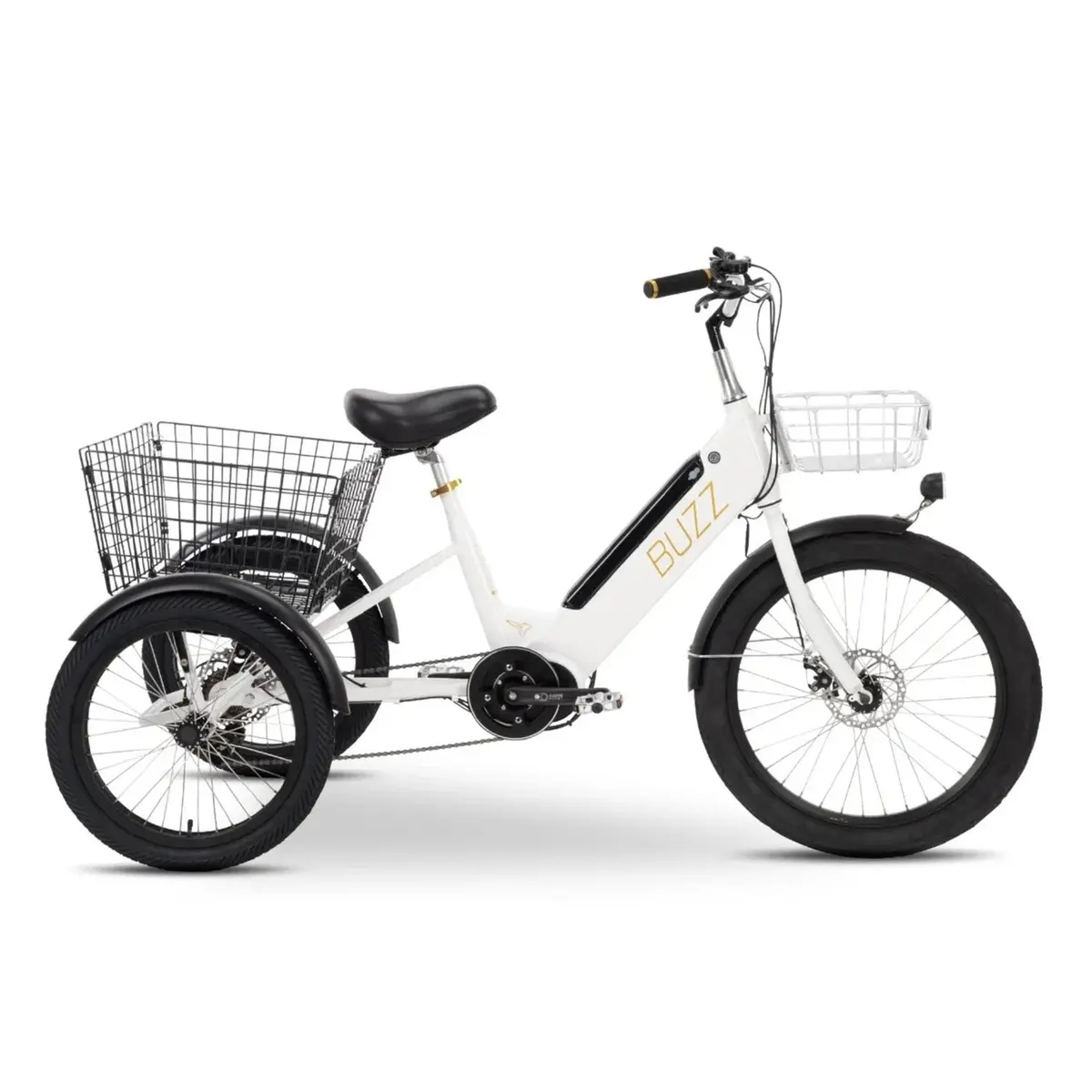 Buzz Cerana E-Trike, Mid Drive, 350 Watt - White 1