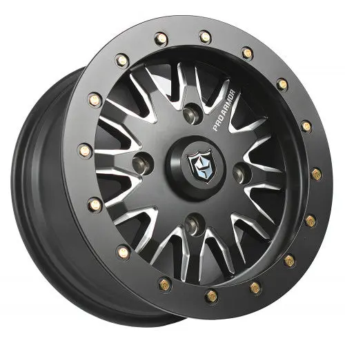Pro Armor Halo Milled Beadlock Wheel - 15X7 - Canam - 4X137 2