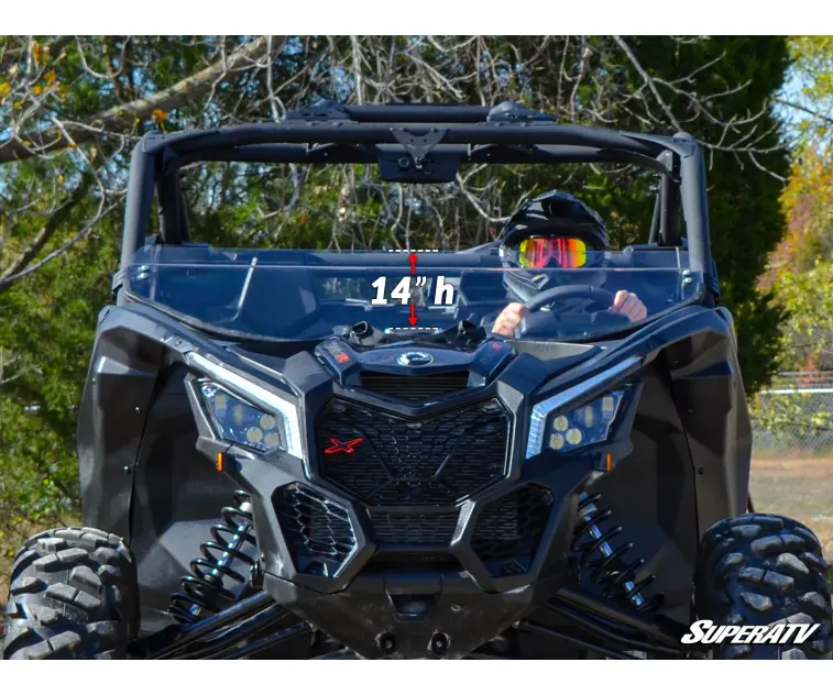 Can-Am Maverick X3 Half Windshield By Super Atv 3