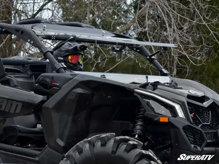Can-Am Maverick X3 Flip Windshield By Superatv 1