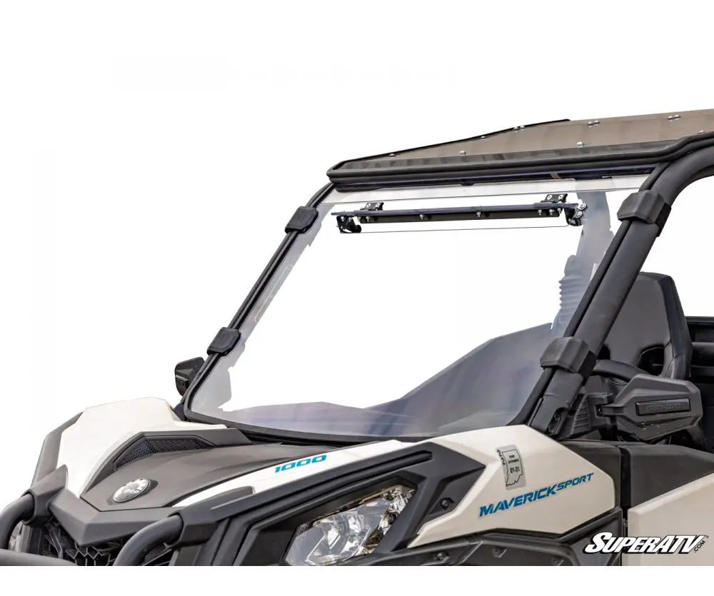Can-Am Maverick Trail Scratch Resistant Vented Full Windshield By Superatv 1