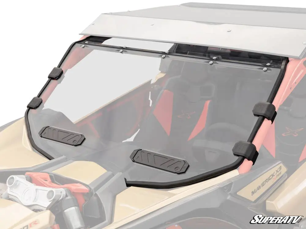 Super Atv Can-Am Maverick X3 Vented Full Windshield 1