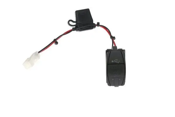 Xtc Plug & Play Dual Usb Power Port 5V 4.2A W/Amber Led, Usb Cover & Harness - 2017-2018 Can-Am Maverick X3 1
