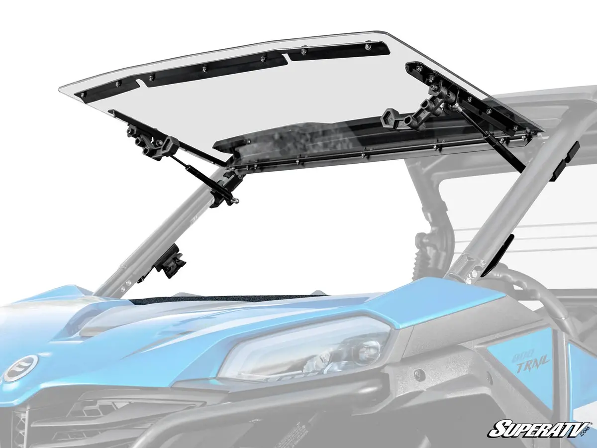 Superatv Cfmoto Zforce 800 Trail Scratch-Resistant Flip Windshield 1