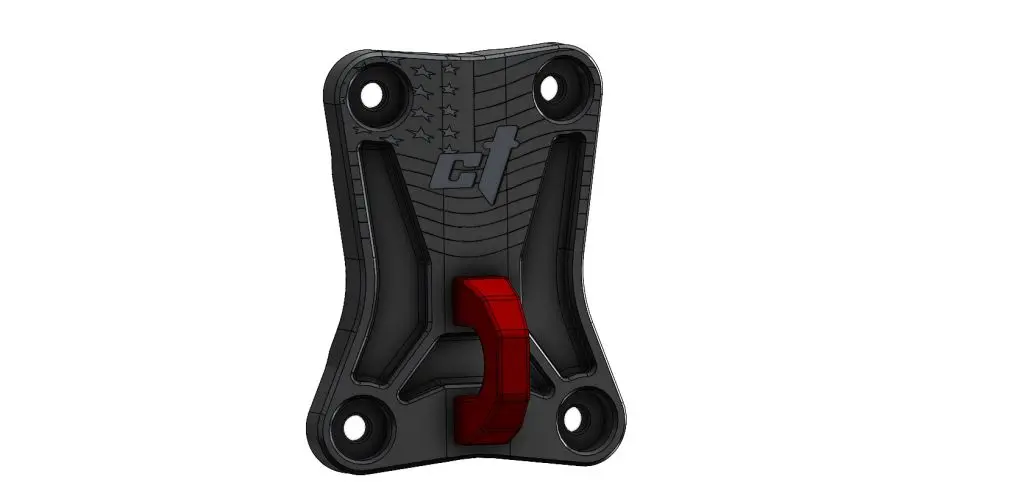 Ct Raceworx Polaris Pro R Billet Radius Rod Plate With Tow Ring 1
