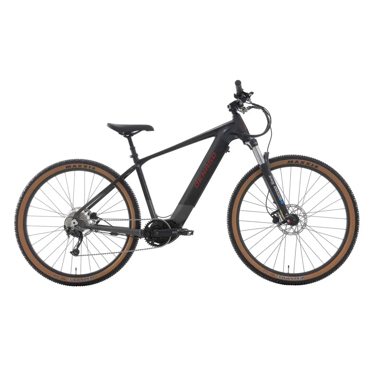 Denago Exc2 E Mtb  Ebike, Mid Drive, Black With Grey, Large 1