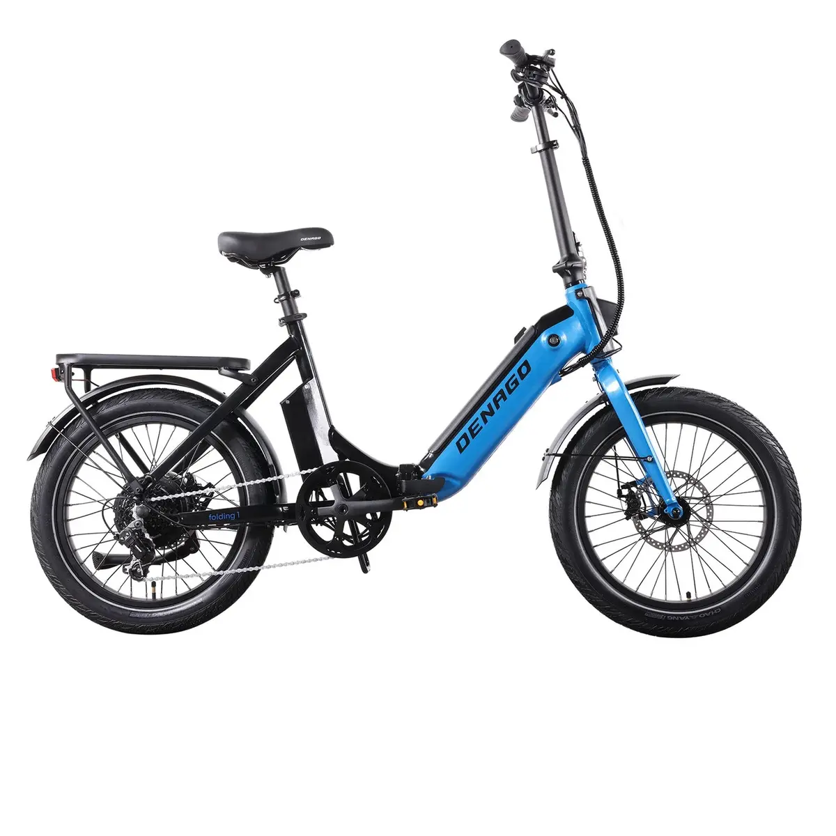 Denago Folding 1 St E-Bike, 500 Watt, Low Step, Blue, One Size 1