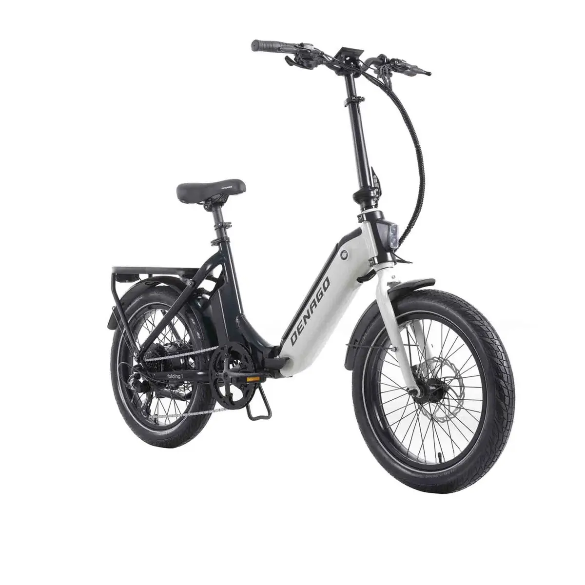 Denago Folding 1 St E-Bike, 500 Watt, Low Step, Grey With Black, One Size 2