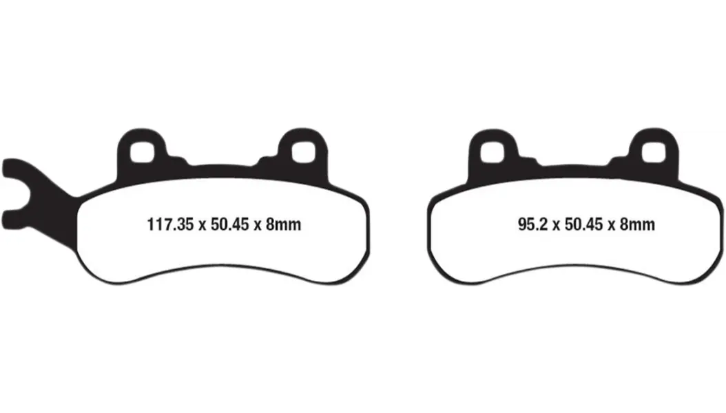 Ebc Long-Life Sintered R-Series Brake Pads - Can Am - Maverick - X3 - Trail - Sport - Defender 2