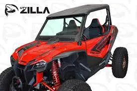 Vented Honda Talon Full Glass Windshield With Wiper By Utv Zilla 1