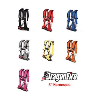 Seat Belt Harness By Dragonfire Racing, H-Style (3" Padded) 1