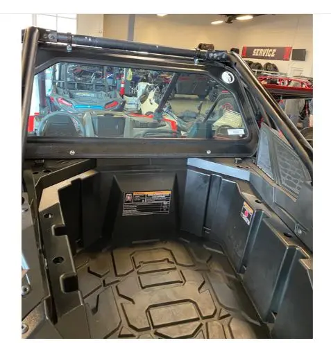 Dirt Warrior Accessories Polaris Rzr Pro Xp Rear Glass Windshield For 2019+ 2