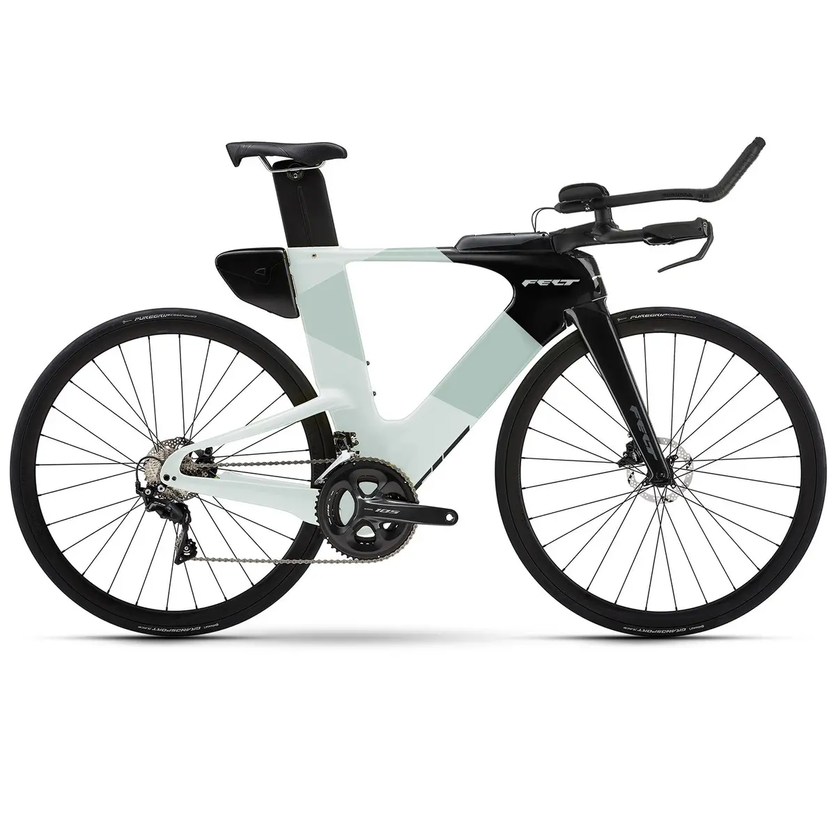 Felt Iax Advanced 105, Time Trail Bike, Sage White 1