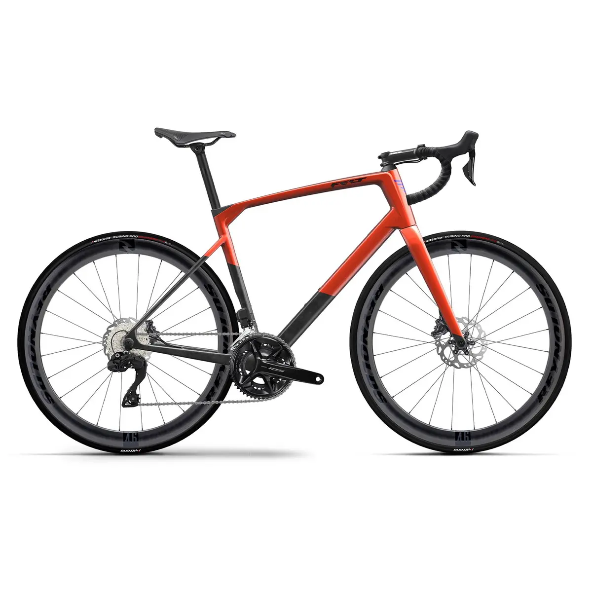 Felt Vr Advance, Shimano 105 Di2, 2025, Fast Orange / Felt Black 1