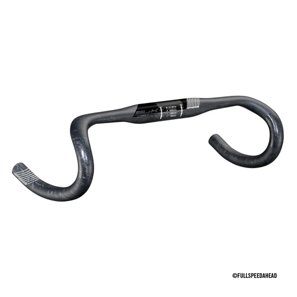 Full Speed Aero Sl-K Compact Carbon Handlebar 44Cm 1