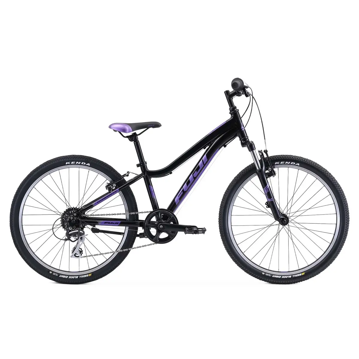 Fuji Dynamite 24" Comp Kid's Bike, 8-Speed, Black/Purple 2023 1