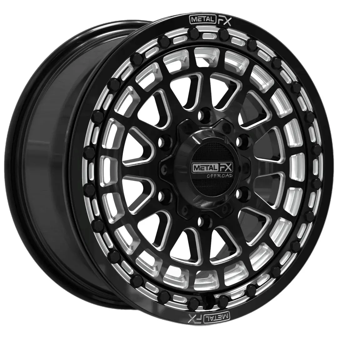 Metal Fx Outlaw 6R Beadlock | Satin Black Contrast Cut 1