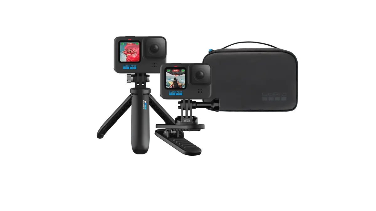 Gopro Travel Kit Shorty + Magnetic Swivel Clip + Camera Case 1
