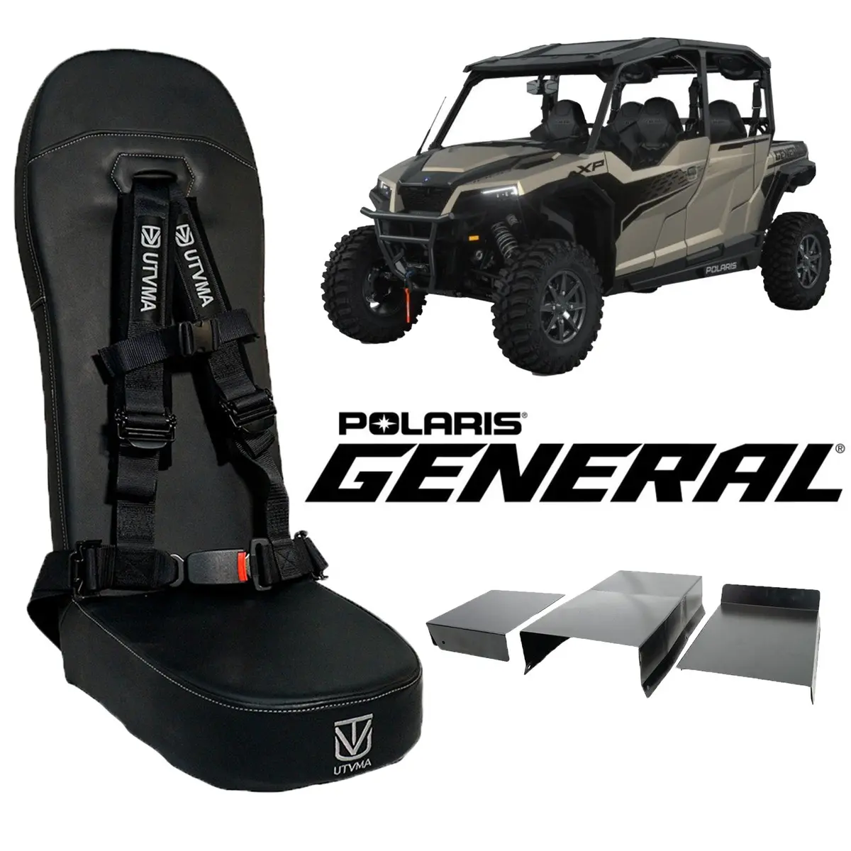 General 4 Rear Bump Seat W Console Delete Kit (2016-2025) 1