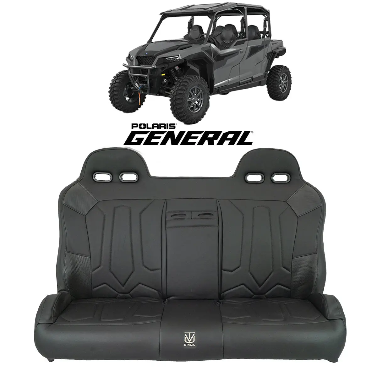 General 1000 Rear Bench Seat W Harnesses (2017-2025) 1