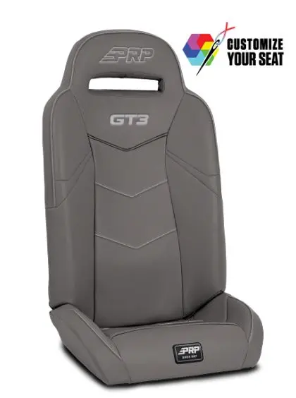 Prp Gt3 Fold Flat Rear Suspension Seats For Polaris Rzr Pro Xp4, Pro R4, Turbo R4 (Pair) 1