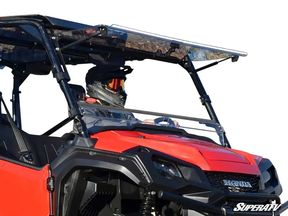 Super Atv Honda Pioneer 1000 Scratch-Resistant Flip Windshield 1