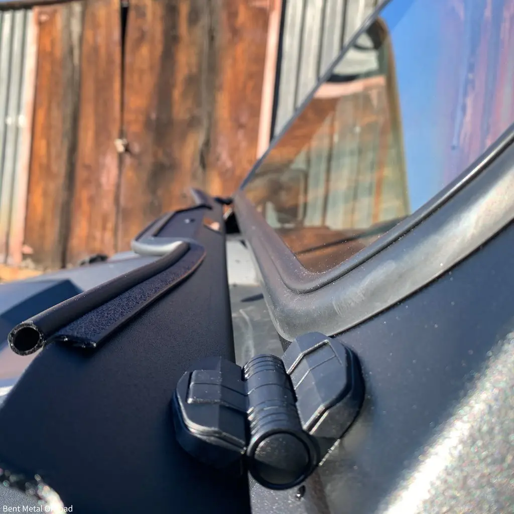 Rzr Turbo S Vented Windshield With D.O.T Stamp By Bent Metal 2