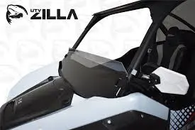 Polycarbonate Tinted Half Windshield With Quick Straps For Krx By Utv Zilla 2