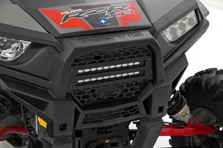 Rough Country Grille Kit 10" Black Slimline Led Pair | Polaris Rzr Xp 1000/Rzr Xp 4 1000 (14-22) 1