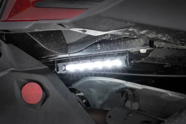 Rough Country Led Light Tail Light Mount | 6" Black Slimline Pair | Can-Am Maverick X3 (17-22) 1