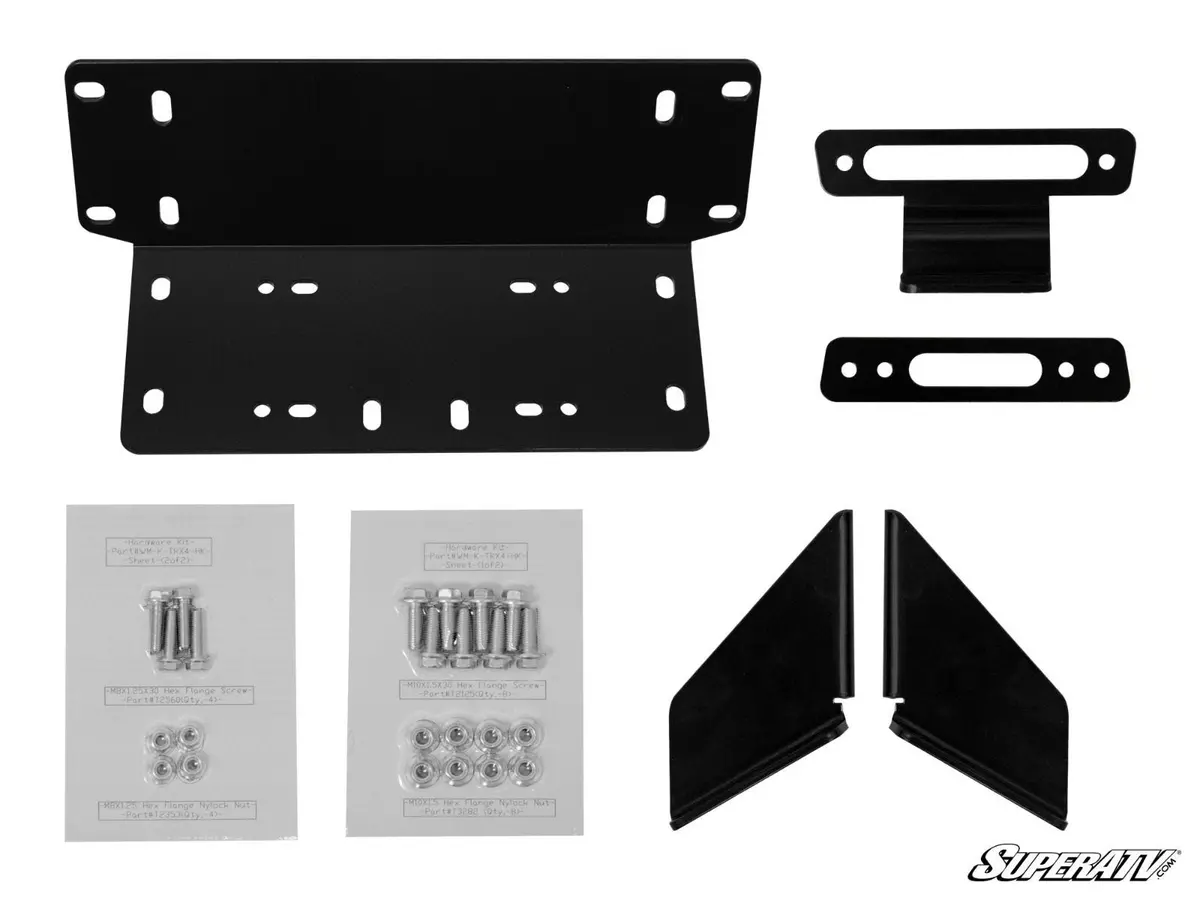 Polaris Ranger Xp Winch Mounting Plate By Superatv 1