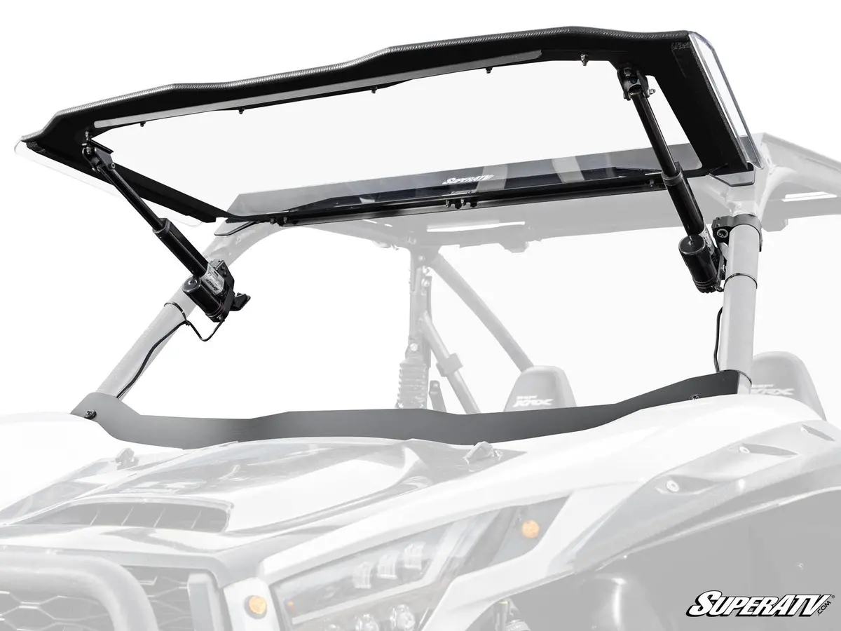 Superatv Kawasaki Teryx Krx 1000 Maxdrive Power Flip Windshield 1