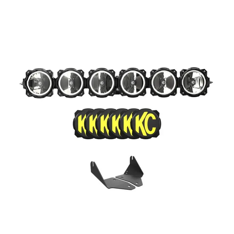 Kc Hilites Polaris Rzr Turbo R / Pro Xp Light Bar Kit - 39" Pro6 Gravity® Led - 6-Light - Light Bar System - 120W Combo Beam 1