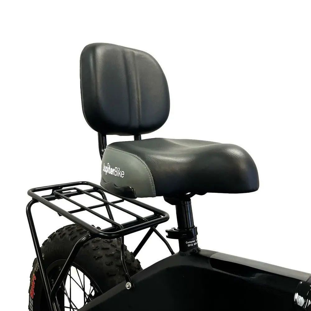 Large Bicycle Seat W/ Backrest For All Jupiterbikes 1