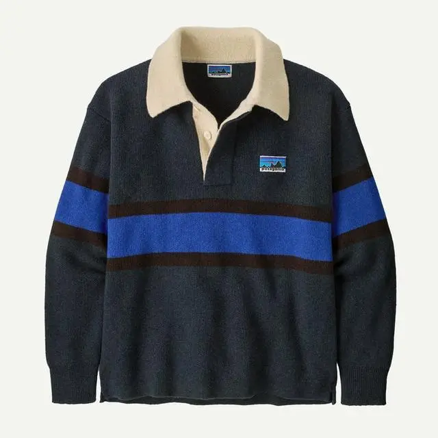 Recycled Wool-Blend Rugby Sweater 1